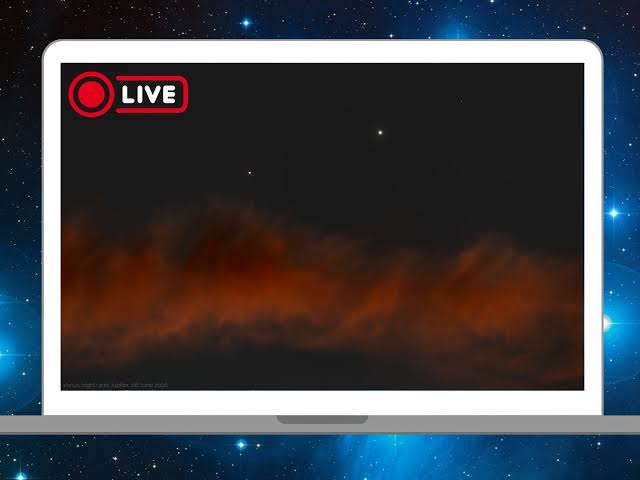 Watch the Jupiter-Venus conjunction unfold live online today
