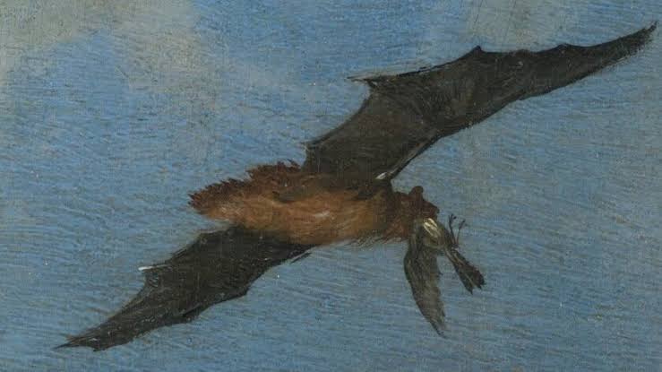 Bats can catch and eat birds mid-flight. A painter may have known that 400 years before scientists