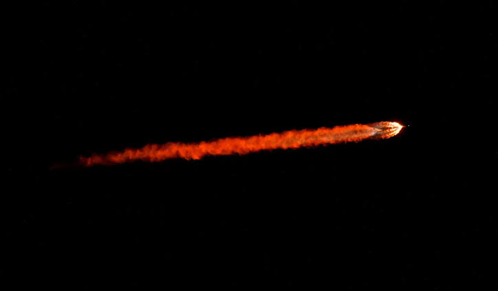 Portion of SpaceX Falcon 9 rocket on a collision course with the moon