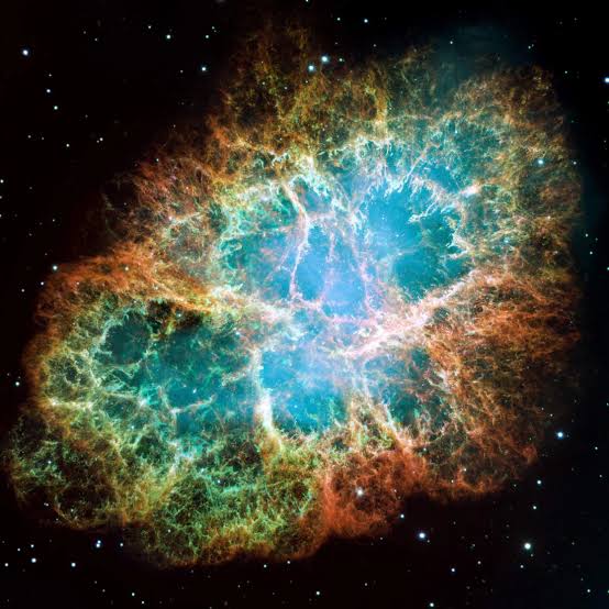 Nearly a millennium ago sky-watchers recorded a new star so bright it was visible in daylight for weeks, and Hubble has now traced how far its remnant, the Crab Nebula, has expanded since — a thousand-year-old explosion still visibly unfolding