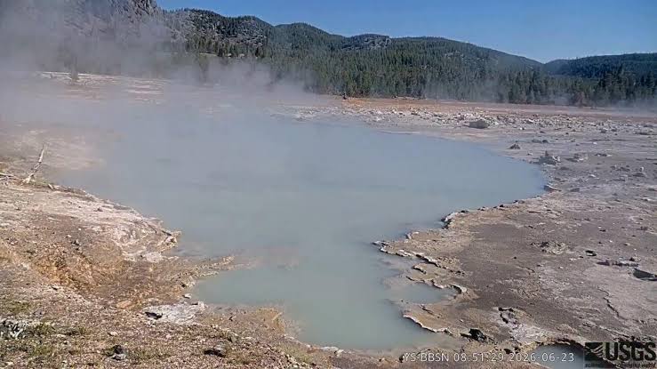 Yellowstone Biscuit Basin pool erupts again after June 13 blast