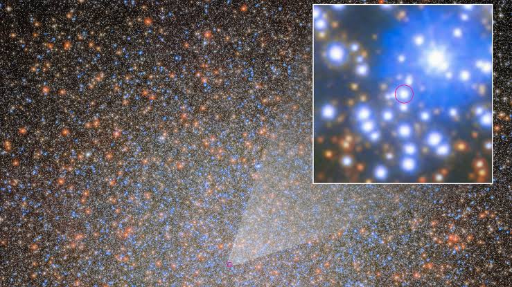 The 1st of 10,000 'missing' black holes in the Omega Centauri star cluster has been found