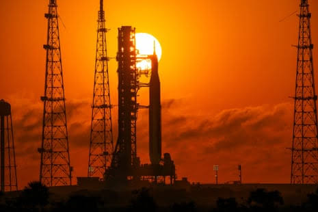 Florida space coast cities abuzz before Nasa’s Artemis launch: ‘At the doorstep of the future’