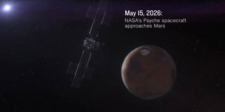 NASA's Psyche Spacecraft Captured a Time-Lapse Video of its Mars Flyby