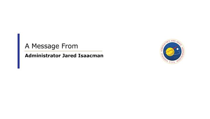 Isaacman Letter To NASA On FY 2027 Budget