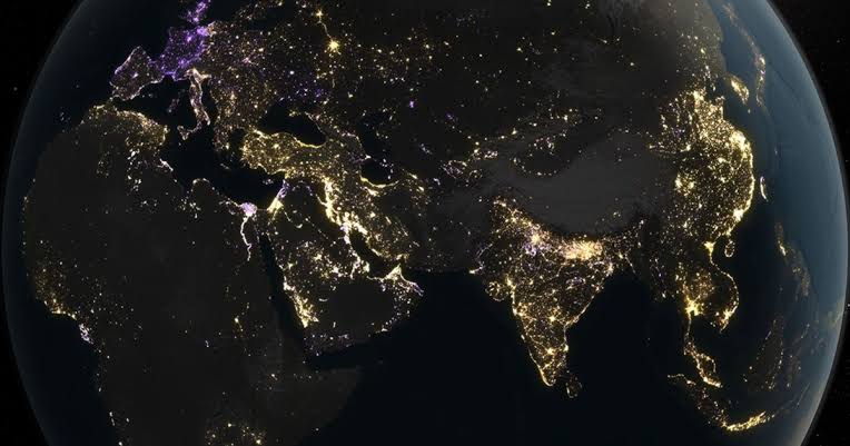 NASA maps show Earth's brightest and darkest regions at night