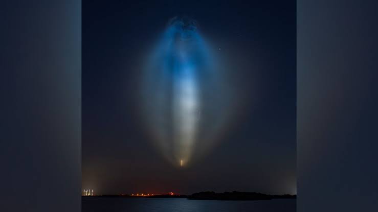 SpaceX launch creates colorful 'jellyfish' in the night sky | Space photo of the day for July 10, 2026