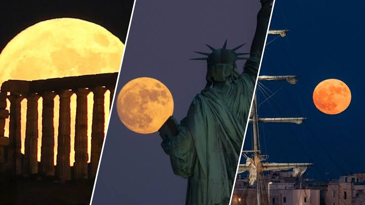 June's Strawberry Moon serves up a low-hanging treat for skywatchers worldwide. Here are our favorite photos