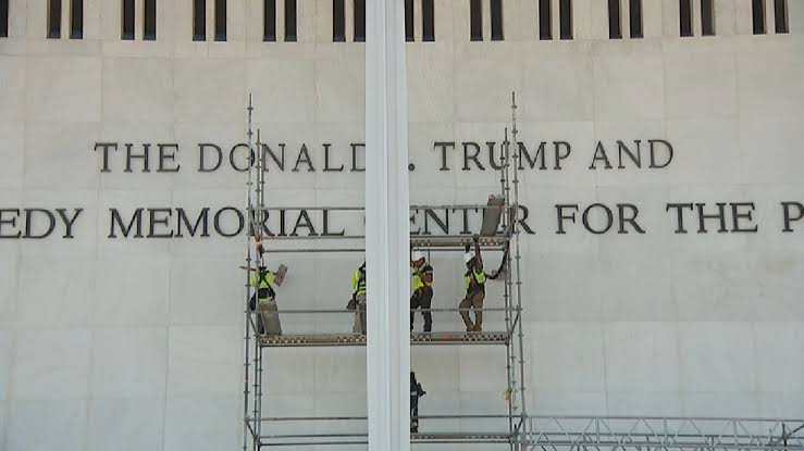 Live Updates: Scaffolding goes up at Kennedy Center as crews expected to remove Trump's name