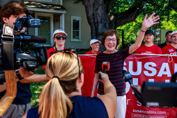 After Democratic Shake-Up, Susan Collins Holds Enormous Cash Edge in Maine