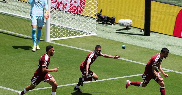 Qatar net late against Switzerland to secure historic first World Cup point