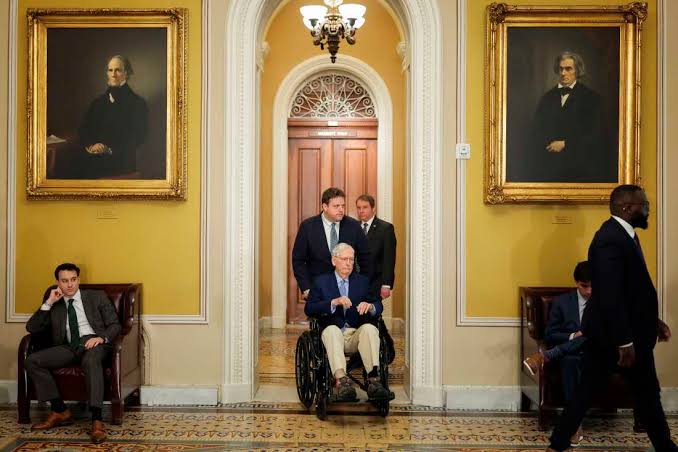 Former Republican Senate Majority Leader Mitch McConnell hospitalized