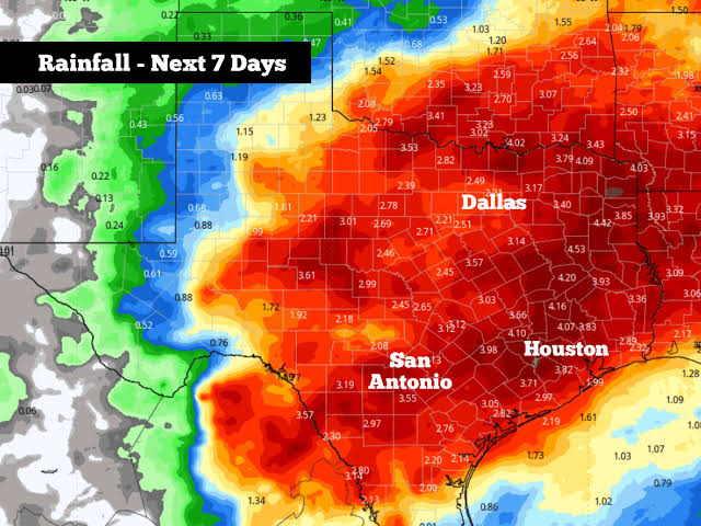 Texas facing a rising flood threat this week. Here’s how much rain to expect.