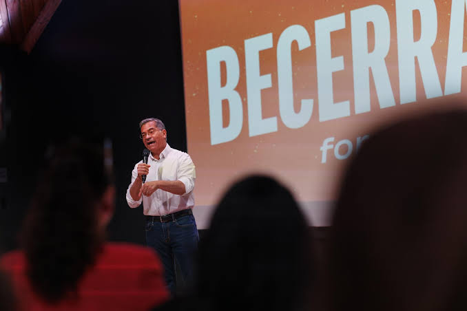 Becerra gains support in latest poll with Steyer and Hilton not far behind