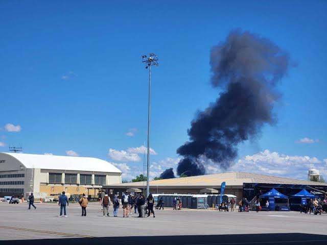 Midair collision sparks crash at Idaho air show; crews ejected, ‘found safe’