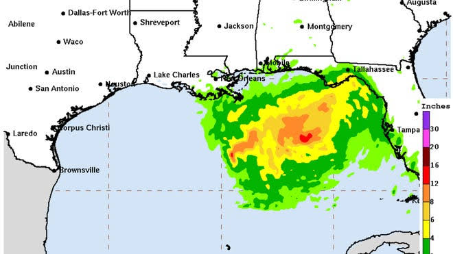 Tropical depression forms in Gulf, National Hurricane Center says