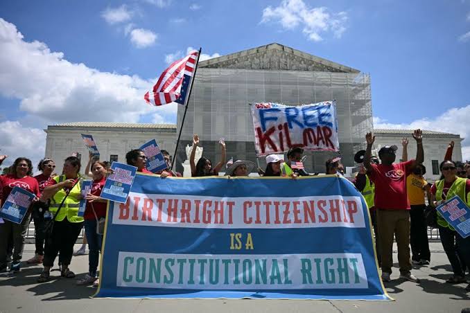 Parents fear their children born in the US could become ‘stateless’ if Trump wins birthright case