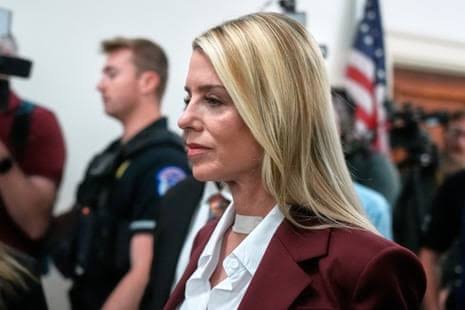 Pam Bondi claims Todd Blanche was ‘in charge’ of ‘entire release’ of Epstein files