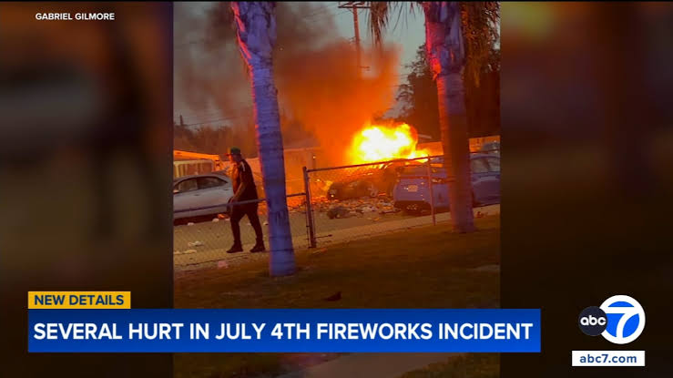 Woman dead, 3 other people injured, including child, in fireworks explosion during Fourth of July gathering in Chino
