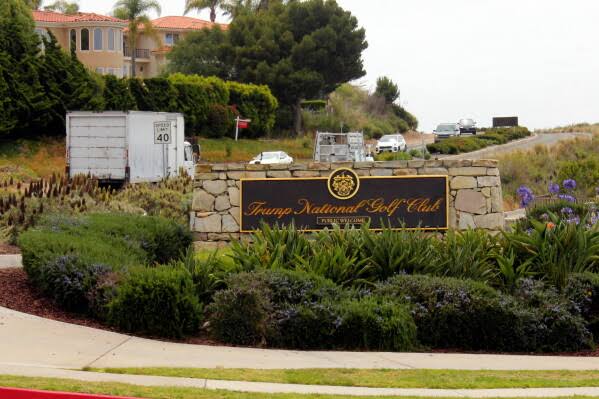 A man carrying ammo was monitoring security at Trump golf course near Los Angeles, authorities say