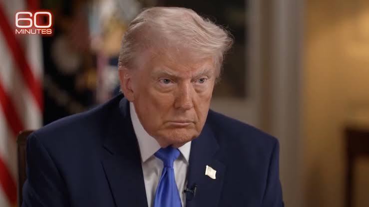 Trump lashes out at "60 Minutes" for asking about gunman manifesto allegations