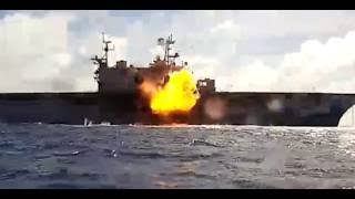 VIDEO: Decommissioned USS Mobile Bay, USS Peleliu Sunk in RIMPAC Drills