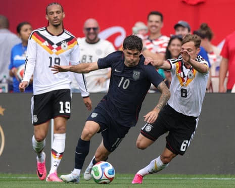 US show fight and hunger, but lose final World Cup prep match 2-1 to Germany