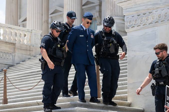 US service member arrested at Capitol after calling for Trump’s impeachment