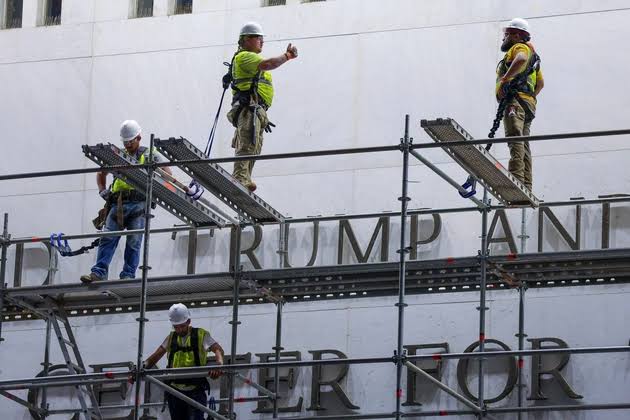 Trump’s name purged from Kennedy Center