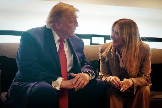Trump ‘totally fabricated’ claim she begged him for a photo, Italy’s Giorgia Meloni says