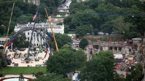 Senate advances funding bill after Republicans cut $1bn for White House ballroom