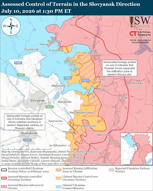 Russian Offensive Campaign Assessment, July 10, 2026
