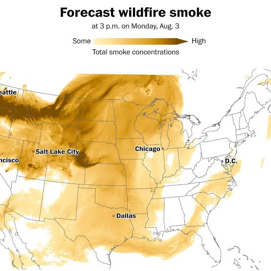 The wildfire smoke won’t quit: Poor air quality to expand across West