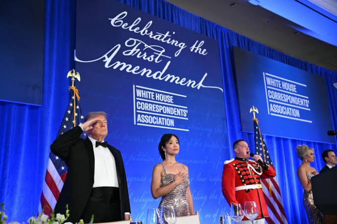 Trump, White House Press Gather for Smaller, High-Security Gala